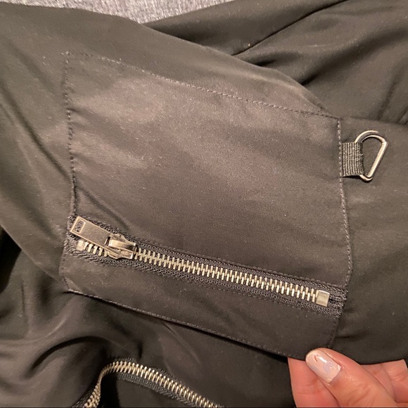 ONLY Black Bomber Jacket. Size XS. - Picture 5 of 7